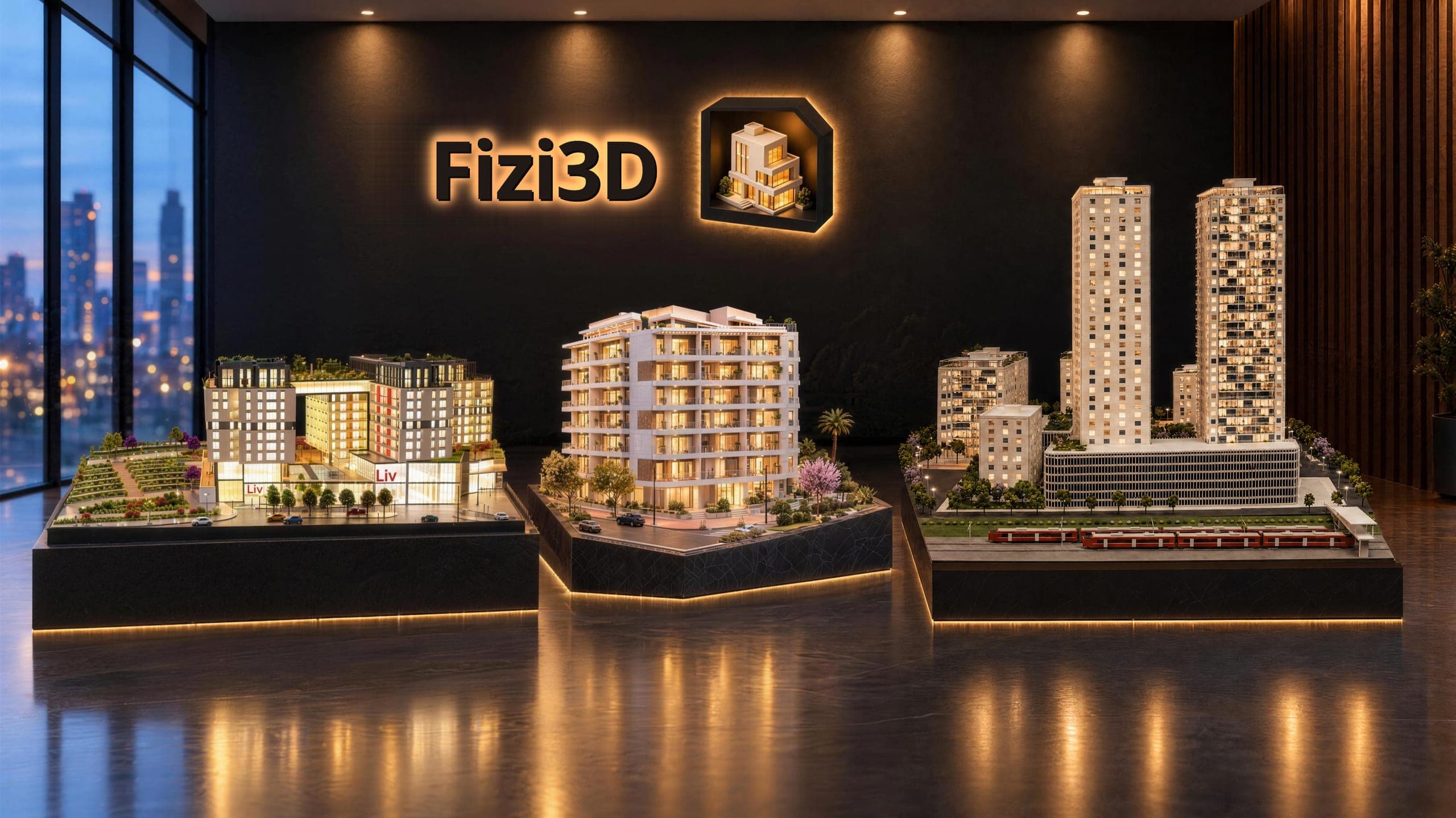 שלושת הדגמים בטרקלין התצוגה: Liv Life Zone, השלום ומתחם הכרם (הדמיה)